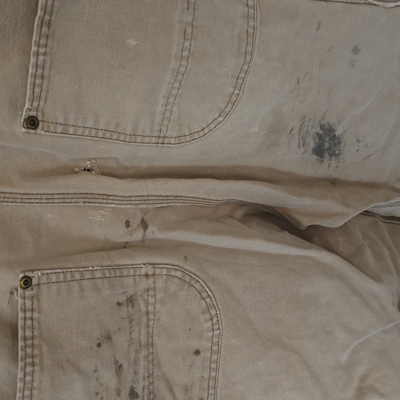 Key brand distressed overalls. Vintage, 100% cotton. W36 x L34. - Picture 9 of 10